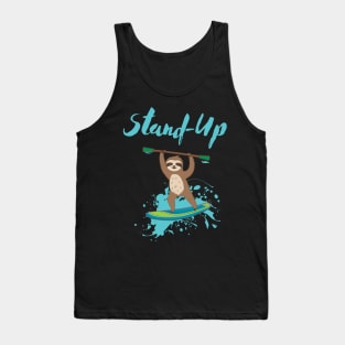 Funny Stand Up Paddling Tank Top